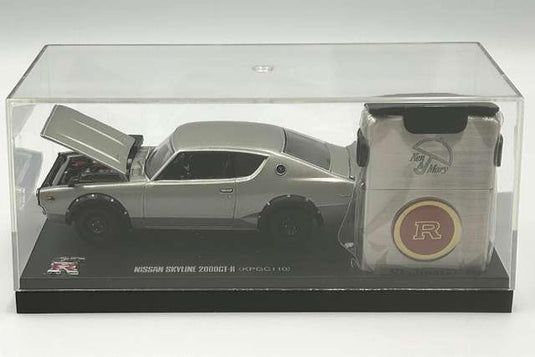 Fukashiro Trading Nissan Skyline 2000GT-R & ZIPPO Lighter Set 1/43– Used