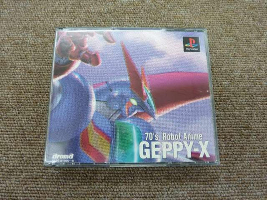 AROMA '70s Robot Anime Geppy-X PlayStation (PS1) soft Japanese Version -Used