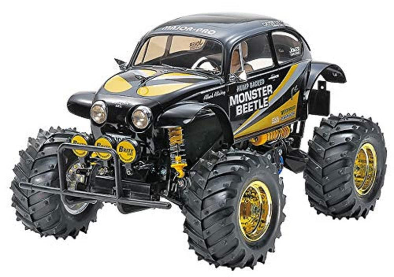 Laden Sie das Bild in Galerie -Viewer, TAMIYA RC Special Edition Product No.119 1/10 Electric R/C Car Monster Beetle Black Edition 47419 Black
