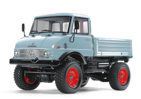 TAMIYA 1/10 Electric RC Car Special Edition No.165 Mercedes-Benz Unimog 406 Painted Blue-Gray Body (CC-02 Chassis) 47465