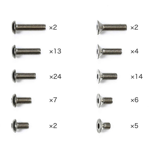 TAMIYA RC Parts Special No.164 TD4 Titanium Screw Set 47464