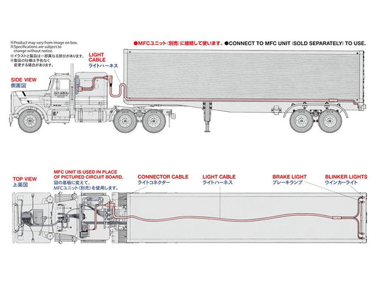 TAMIYA Big Truck Options & Spare Parts No.2 TROP.2 Semi Trailer Light Set 56502