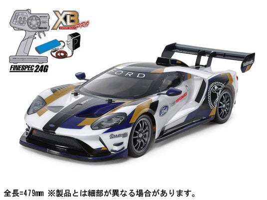 TAMIYA 1/10 XB Series No.228 2020 Ford GT Mk II (TT-02 Chassis) Complete painted model with radio 57928