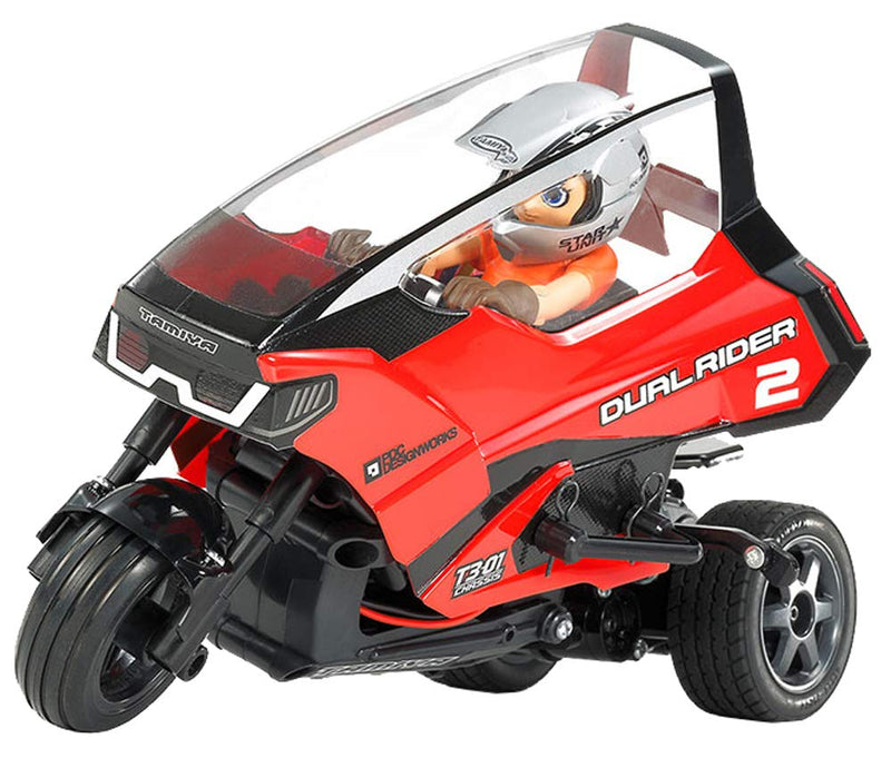 Cargue la imagen en el visor de la galería, TAMIYA 1/8 Electric R/C Car Star Unit Triple Boy Series No.07 Dual Rider Assembly Kit (T3-01 Chassis) On Road 57407
