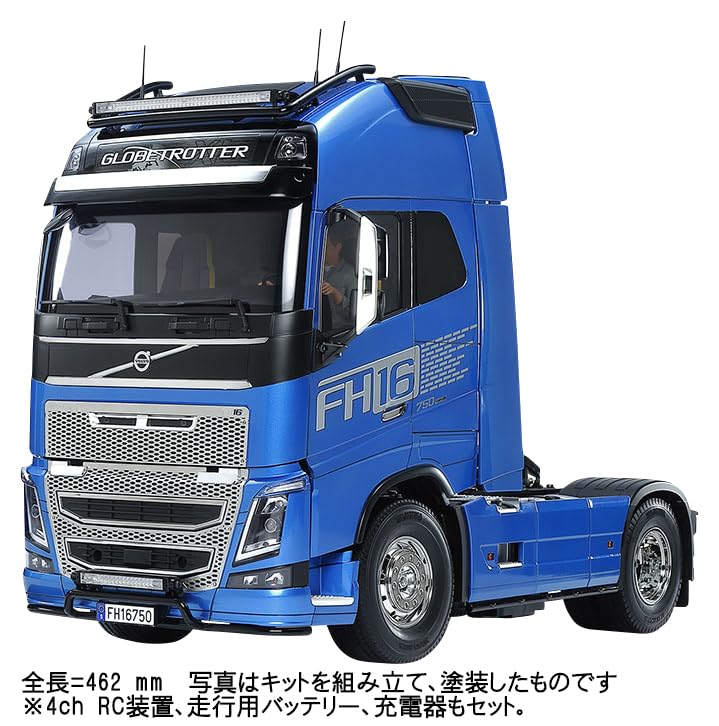 Laden Sie das Bild in Galerie -Viewer, Pre-order TAMIYA 1/14 Electric R/C Big Truck Series No.74 Volvo FH16 Globe Trotter XL 750 4×2 Full Operation Set 56374
