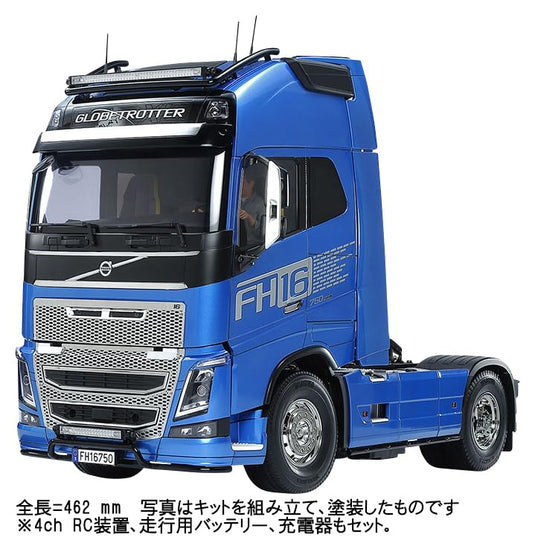 Pre-order TAMIYA 1/14 Electric R/C Big Truck Series No.74 Volvo FH16 Globe Trotter XL 750 4×2 Full Operation Set 56374