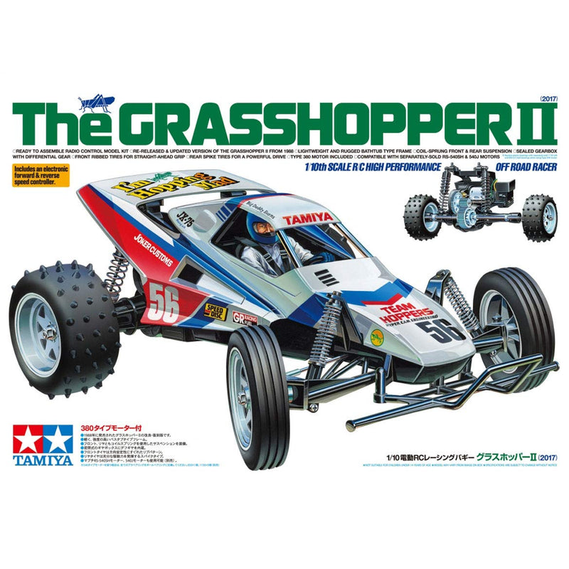 Chargez l&#39;image dans la visionneuse de la galerie, TAMIYA 1/10 Electric R/C Car Series No.643 Grasshopper II (2017) Offroad 58643
