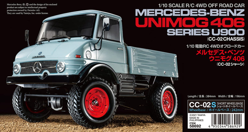 Cargue la imagen en el visor de la galería, TAMIYA 1/10 Electric R/C Car Series No.692 Mercedes-Benz Unimog 406 (CC-02 Chassis) 58692
