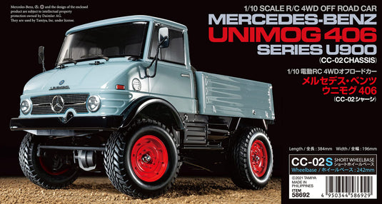 TAMIYA 1/10 Electric R/C Car Series No.692 Mercedes-Benz Unimog 406 (CC-02 Chassis) 58692