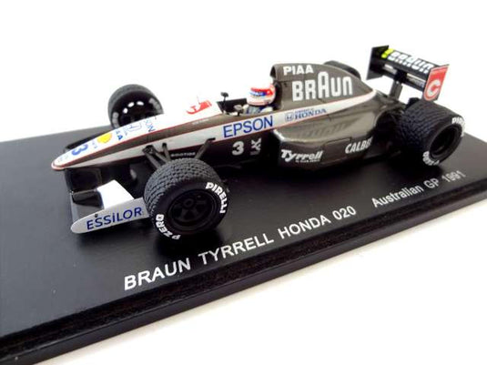 SPARK 1/43 BRAUN TYRRELL HONDA 020 Scale Model Car– Used