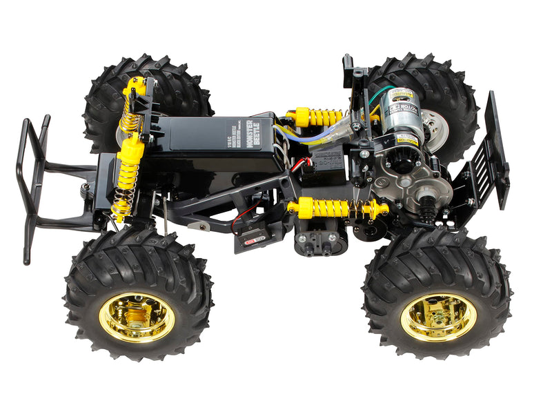 Laden Sie das Bild in Galerie -Viewer, TAMIYA RC Special Edition Product No.119 1/10 Electric R/C Car Monster Beetle Black Edition 47419 Black
