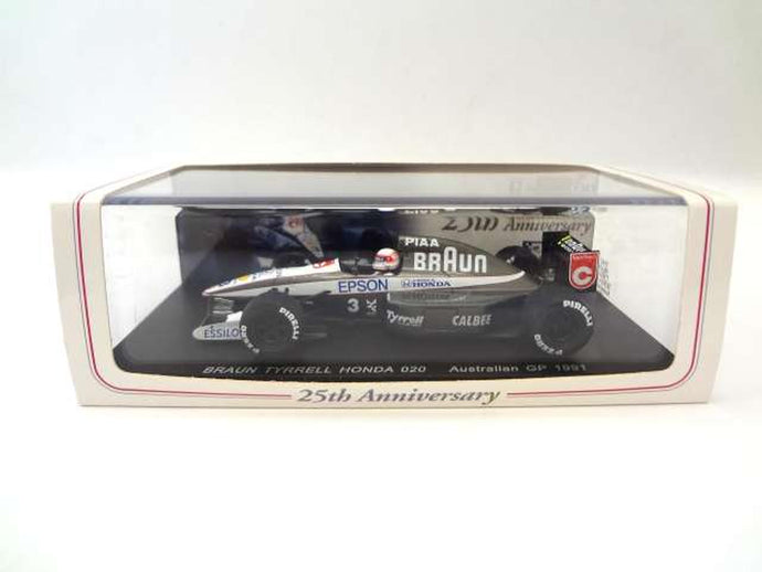 SPARK 1/43 BRAUN TYRRELL HONDA 020 Scale Model Car– Used