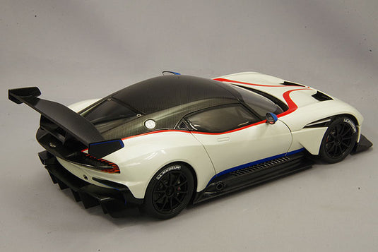 AUTOart 1/18 Aston Martin Vulcan Metallic White / Blue & Red Stripe
