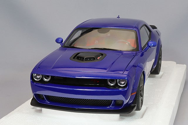 AUTOart 1/18 Dodge Challenger R/T Scat Pack Widebody 2022 Indigo Blue (Metallic Blue)