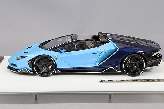 EIDOLON 1/43 Lamborghini Centenario Roadster LP770-4 2016 Blu Cepheus / Blu Hera