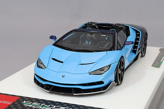 EIDOLON 1/43 Lamborghini Centenario Roadster LP770-4 2016 Blu Cepheus / Blu Hera