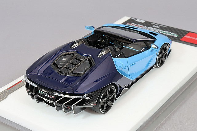Cargue la imagen en el visor de la galería, EIDOLON 1/43 Lamborghini Centenario Roadster LP770-4 2016 Blu Cepheus / Blu Hera
