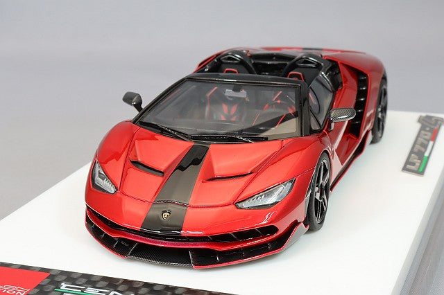 Laden Sie das Bild in Galerie -Viewer, Lamborghini Centenario Roadster LP770-4 2016 Rosso Efesto EIDOLON 1/43
