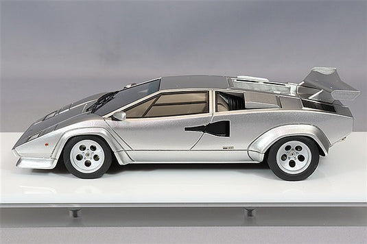 EIDOLON 1/43 Lamborghini Countach LP400S 1980 with Rear Wing Argento Metallizzato