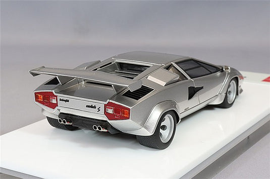 EIDOLON 1/43 Lamborghini Countach LP400S 1980 with Rear Wing Argento Metallizzato