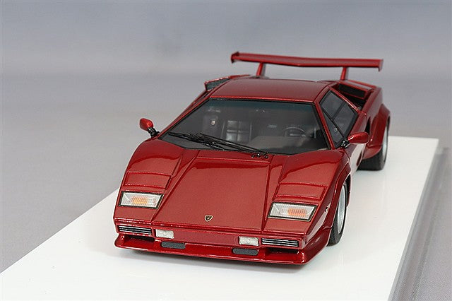 EIDOLON 1/43 Lamborghini Countach LP400S 1980 with Rear Wing Burgundy Metallic