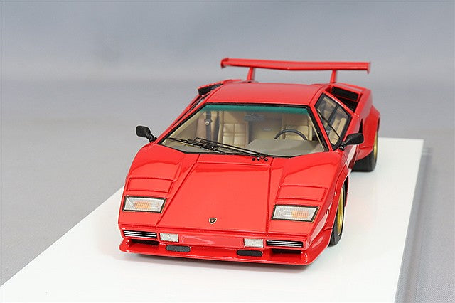 EIDOLON 1/43 Lamborghini Countach LP400S 1980 with Rear Wing Red (Tan Interior)