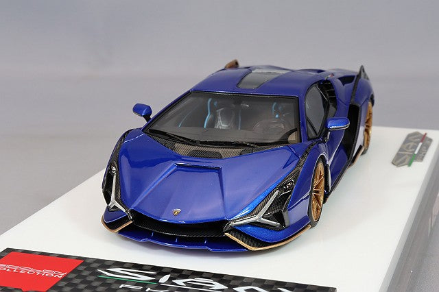 EIDOLON 1/43 Lamborghini Sián FKP 37 2019 Stripe Blu Sideris