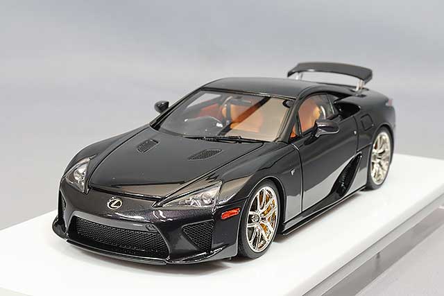 EIDOLON 1/43 Lexus LFA 2010 Rear Wing Up Pearl Gray