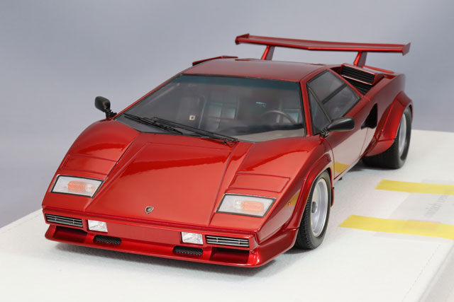 EIDOLON 1/18 Lamborghini Countach LP5000S 1982 with Rear Wing Candy Red