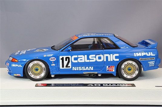 EIDOLON 1/18 Calsonic Skyline GT-R (Gr.A) 1990 JTC Nishi-Nippon Circuit All Japan Touring Car 300km Winner #12 K. Hoshino / T. Suzuki