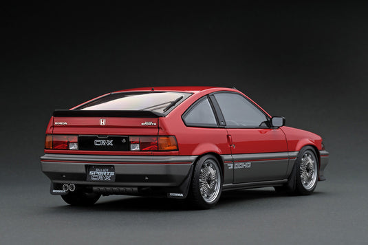 Ignition Model 1/18 Honda Ballade Sports CR-X Si (E-AS) Red/Silver IG1627