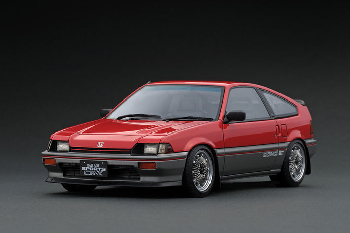 Ignition Model 1/18 Honda Ballade Sports CR-X Si (E-AS) Red/Silver IG1627