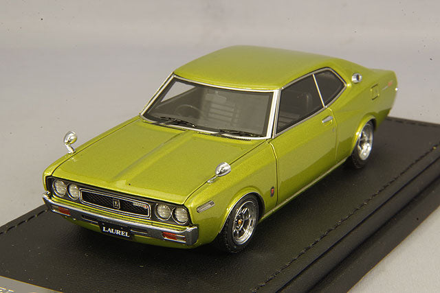Ignition Model 1/43 Nissan Laurel 2000SGX (C130) Green w/ Hayashi Street 14-inch Wheels IG1907
