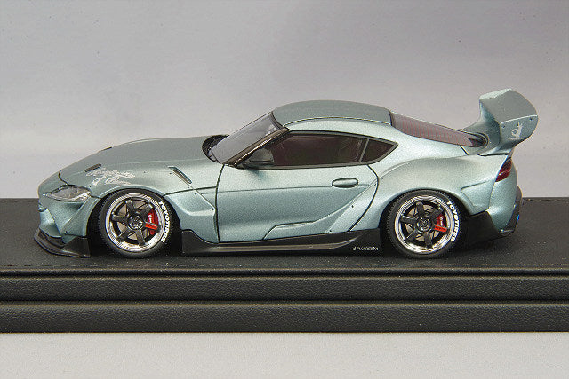 Carica immagine in Galleria Viewer, Ignition Model 1/43 Pandem Supra (A90) Matte Gray Metallic w/ TE37 Type 19-inch Wheels (Polished/Black) IG2142
