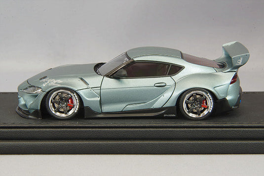 Ignition Model 1/43 Pandem Supra (A90) Matte Gray Metallic w/ TE37 Type 19-inch Wheels (Polished/Black) IG2142