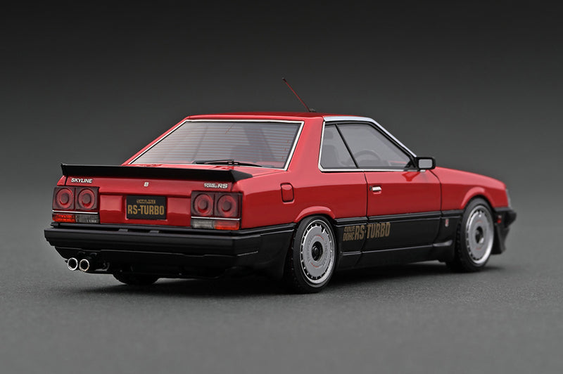 Chargez l&#39;image dans la visionneuse de la galerie, ignition model 1/43 Nissan Skyline 2000 RS-Turbo (R30) Red/Black
