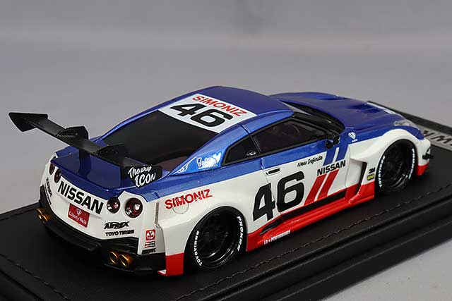 Carica immagine in Galleria Viewer, Ignition Model 1/43 LB-Silhouette WORKS GT Nissan 35GT-RR White/Blue/Red IG2549
