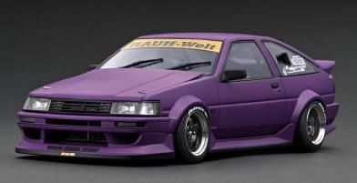 ignition model 1/18 RWB AE86 Matte Purple