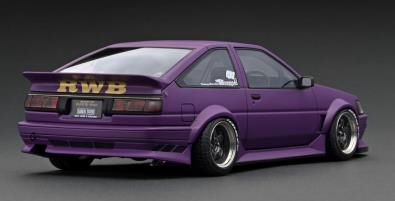 Chargez l&#39;image dans la visionneuse de la galerie, ignition model 1/18 RWB AE86 Matte Purple
