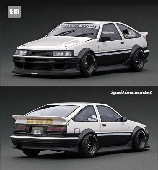 ignition model 1/18 RWB AE86 White/Black