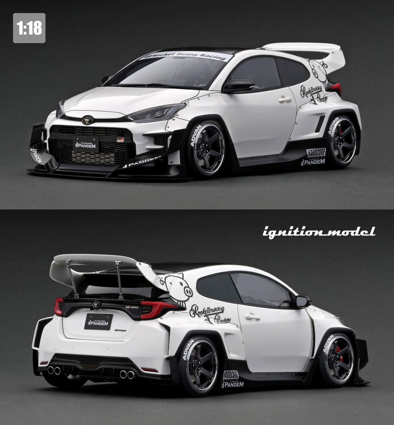 Chargez l&#39;image dans la visionneuse de la galerie, ignition model 1/18 PANDEM GR YARIS (4BA) White
