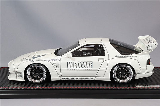 Ignition Model 1/18 Pandem RX-7 (FC3S) White w/ CE28N Type 18-inch Wheels (Bronze) & 13B Rotary Engine IG2918