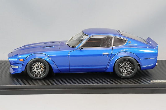 Ignition Model 1/18 Nissan Fairlady Z (S30) Star Road Blue Metallic w/ Glow Star 15-inch Wheels (Black/Silver) IG3113