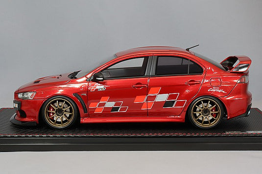 Ignition Model 1/18 Mitsubishi Lancer Evolution X (CZ4A) Red Metallic w/ CE28N Type 18-inch Wheels & 4B11 MIVEC Turbo Engine IG3211