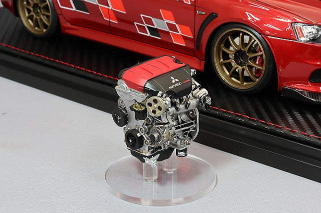 Carica immagine in Galleria Viewer, Ignition Model 1/18 Mitsubishi Lancer Evolution X (CZ4A) Red Metallic w/ CE28N Type 18-inch Wheels &amp; 4B11 MIVEC Turbo Engine IG3211

