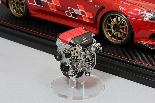 Ignition Model 1/18 Mitsubishi Lancer Evolution X (CZ4A) Red Metallic w/ CE28N Type 18-inch Wheels & 4B11 MIVEC Turbo Engine IG3211