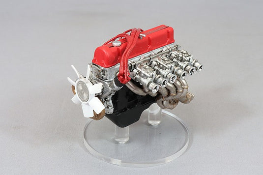 Overseas Model Ignition Model 1/18 Nissan Skyline 2000 GT-X (GC110) Pearl White w/ Yayoi 14-inch Wheels (Polished/Red) with L28 Kai Engine IG3268