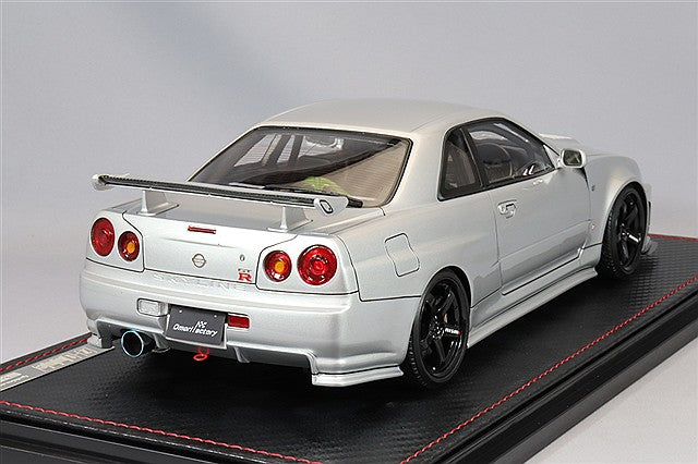 Carica immagine in Galleria Viewer, Ignition Model 1/18 Nismo R34 GT-R Z-tune Prototype Silver w/ LM GT4 18-inch Wheels (Black) IG3296
