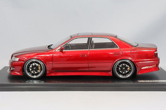 Ignition Model 1/18 VERTEX JZX100 Chaser Red Metallic w/ BBS RG-R Type 18-inch Wheels (Polished/Black) IG3316