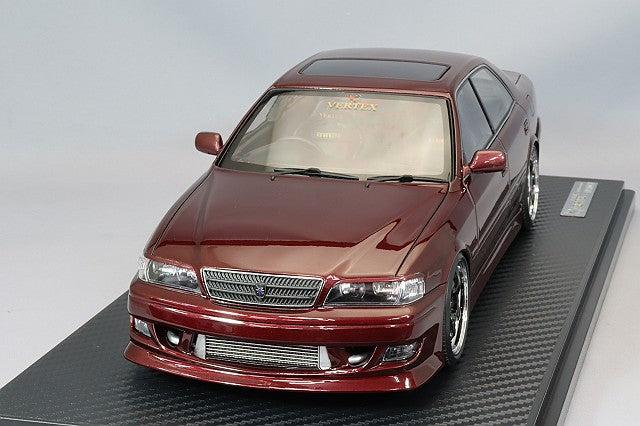 Ignition Model 1/18 VERTEX JZX100 Chaser Brown Metallic w/ Meister S1 Type 18-inch Wheels (Polished/Black) IG3317